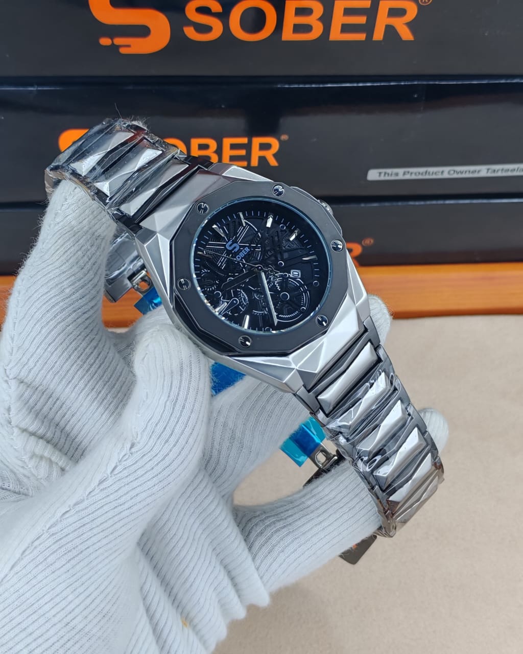 Hublot Gang Sang Spider Black Dail Silver Edition AA Grade - Image 10