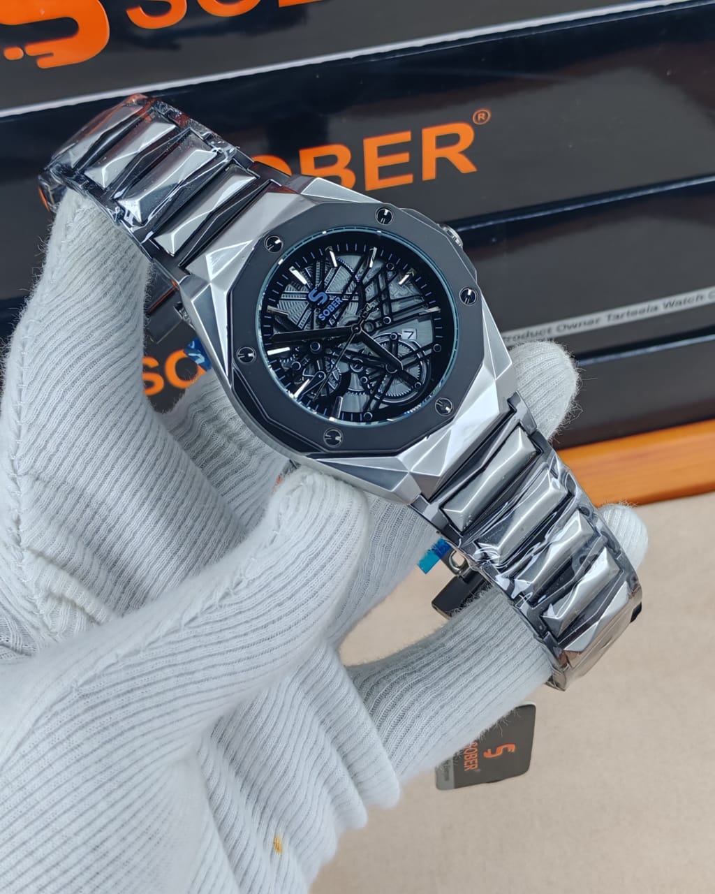 Hublot Gang Sang Spider Black Dail Silver Edition AA Grade - Image 7