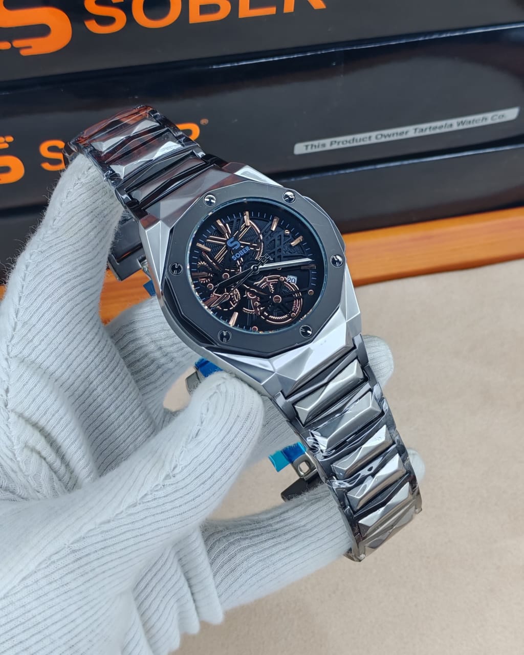 Hublot Gang Sang Spider Black Dail Silver Edition AA Grade - Image 6